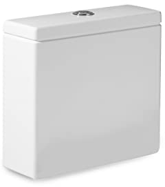 Roca,Hall,Cisterna de doble descarga 6/3L con alimentación inferior para inodoro,Blanco,365mm x 140mm x 365mm,A341620000