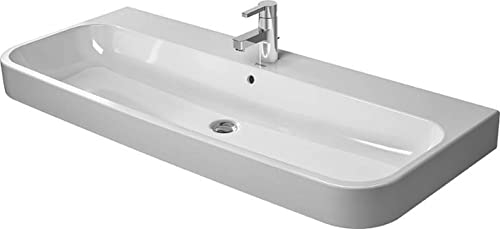 Duravit 2318120024 Waschbecken, Keramik, Weiß, 1200 mm