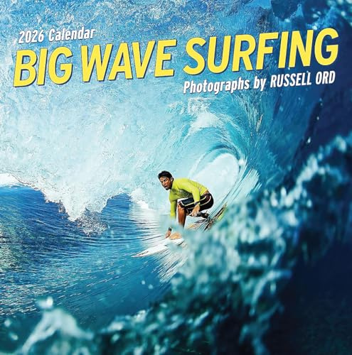 Big Wave Surfing Wall Calendar 2026