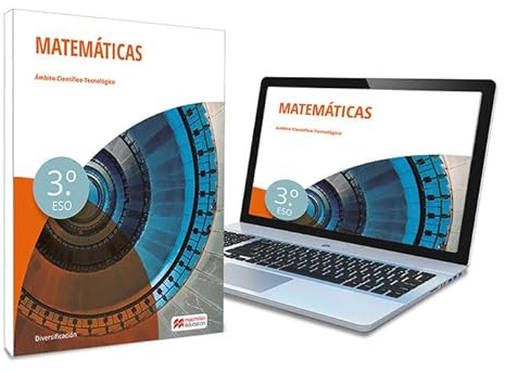 Matemáticas 3º - Libro de texto en formato físico de Diversificación Curricular 3º ESO (Cicl-PMAR) - 9788418356803