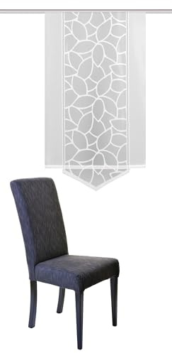 Home Fashion Schiebevorhang, Polyester, Weiß, 125x57 cm