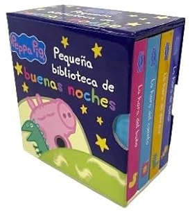 Peppa Pig. Libro juguete - Pequeña biblioteca de buenas noches: La hora del cuento - La hora de soñar - La hora del baño - La hora de dormir