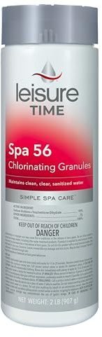 Leisure Time 22337A Spa 56 Chlorinating Granules, Bucket for Crystal Clear Water Maintenance, 2lbs