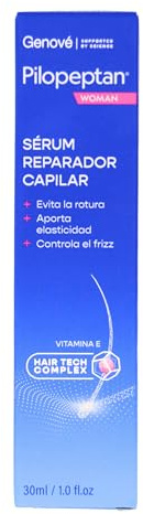 Pilopeptan Woman Sérum Reparador Capilar | Repara el Cabello Seco, Dañado y con Tendencia a la Rotura | Aporta Brillo, Suavidad y Elasticidad | Antiencrespamiento | 30 ml