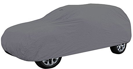 FH Group Universal Fit Medium Non-Woven Water Resistant SUV Cover , Gray
