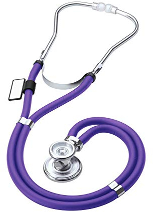 Stéthoscope Sprague Rappaport - Pavillon Double et Interchangeable (pour Adultes, Enfants et Nourrissons) - MDF Instruments - Mauve (MDF767-08)