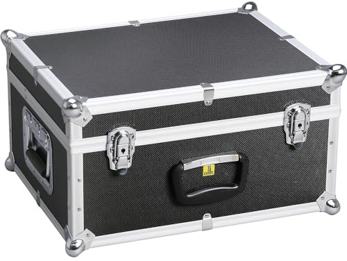 Allit | Gerätekiste II | seitl Griffe | AluPlus ToolBox 18 | schwarz | Werkzeughalter/Rückhaltegurte