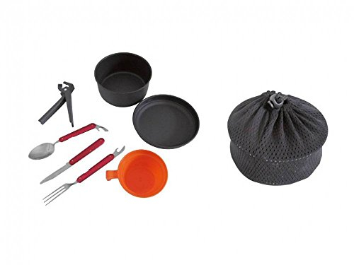 GAVETTA SCOUT PENTOLA 1.2 L PADELLA TAZZA POSATE CUSTODIA ANTIADERENTE BRAVO ALLUMINIO LEGGERISSIMO