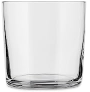 Alessi Ajm29/41 Glass Family Verre à Eau/long Drink en Verre Cristallin, Set de 4 Pièces, Argenté