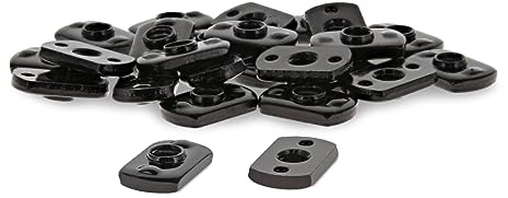 8020, 3286, 15 Series Steel 1/4-20 Centered Slide in Economy T Nuts Hardware Nuts for 80/20 1.5 Aluminum Extrusions (25 Pack)