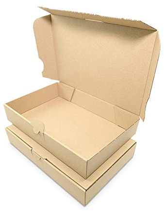 OfficeKing® 200 x Maxibriefkartons 240 x 160 x 45 mm Braun - Marken-Qualität Warensendung Faltschachtel Maxibrief Versandkarton