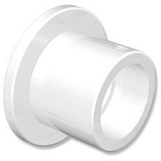 INTERDECO Gardinenstangen Wandlager und Nischenträger, aus Metall, Weiß, Halterung für Vorhangstangen 20 mm, zur Seitenmontage in Nischen und Laibungen, Typ 1120401, 2 Stück