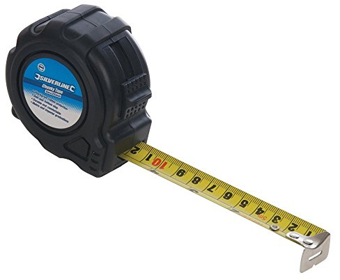 Silverline Tools 250192 - Flexómetro ancho (5 m x 25 mm)