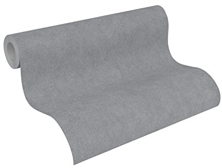 A.S. Création Vliestapete Elegance Tapete Unitapete 10,05 m x 0,53 m grau Made in Germany 301751 30175-1