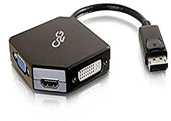 C2G/Cables to Go DisplayPort to HDMI, VGA, or DVI Adapter Converter (54340)