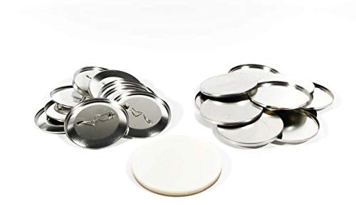 Consumibles des chapas para máquina Acfor (59 mm) - Set para crear chapas metálicas de 59 mm con alfiler trasero incluido