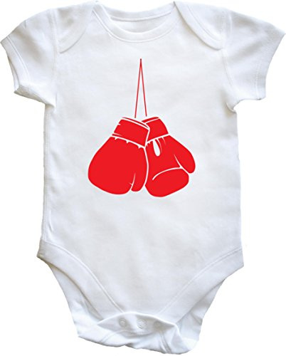 Hippowarehouse Boxing gloves baby vest bodysuit (short sleeve) boys girls