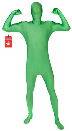 Morphsuits Disfraz Segunda Piel Adulto Verde,Traje Verde Croma, Disfraces Croma, Disfraz Carnaval Adulto - 2XL