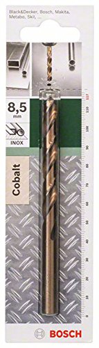 Bosch 2609255080 Foret à métaux rectifié HSS-Co DIN 338 - Longueur 117 mm - Diamètre 8,5 mm