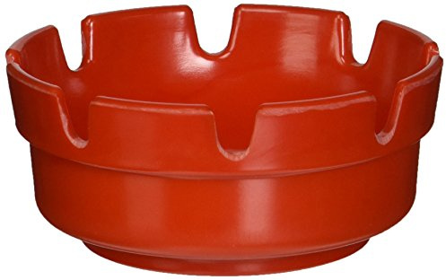 Winco 12 Piece Round Ashtray, 4-Inch, Red