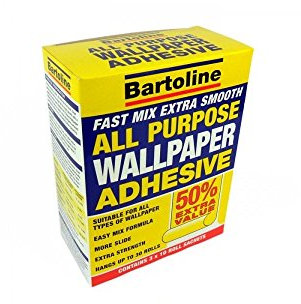 Bartoline All Purpose Wallpaper Adhesive 30 Roll (36 Pint) - Easy Mix, Starch-Based Adhesive for All Wallpaper Types, Vinyl, Woodchip, and Polystyrene Tiles, Long-Lasting Results