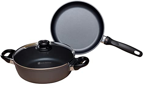 Swiss Diamond HD Classic Induction 3-teiliges Set: Bratpfanne und Schmortopf