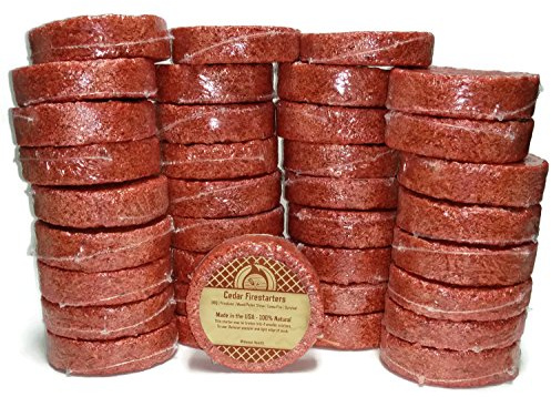 Midwest Hearth Cedar Fire Starters (36 Pack - Up to 144 Fires) Made in USA