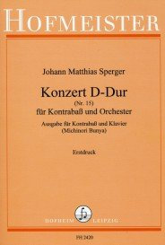 Konzert D-Dur Nr.15 für Kontrabaß und Orchester: für Kontrabaß