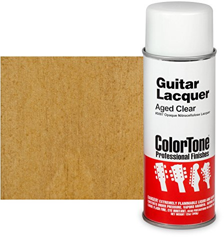 ColorTone 50s Classic Colors Aerosol Guitar Lacquer, Aged Clear