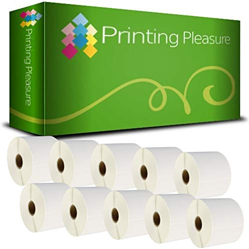 Printing Pleasure 10 x Zebra 76mm x 51mm Compatible Direct Thermal Labels for Zebra Type Printers | 1000 Labels per Roll