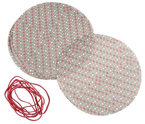 Dr. Oetker Deckchen-Set für Marmeladengläser Ø 16 cm, 8er Papier Set mit Befestigungs-Gummis, zum Verzieren von Eingemachtem, verschönert selbstgemachte Köstlichkeiten, (Fabe: bunt), Menge: 1 Stück