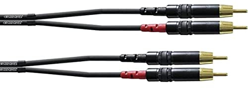 Cordial CFU 0.9 CC Cavo di interfaccia e Adattatore 2X Cinch Nero