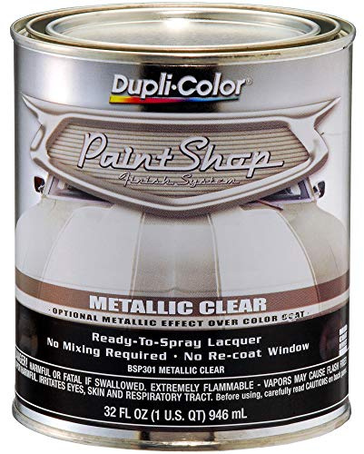Dupli-Color Paint Shop Finish System, Gloss, Metallic Clear, 1 Quart