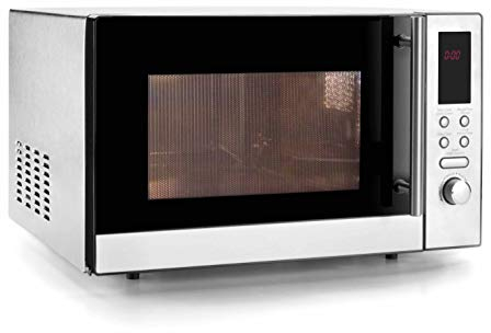 LACOR Lacor-69323-Horno microondas con Plato Giratorio 1000W, 23 L, Plateado