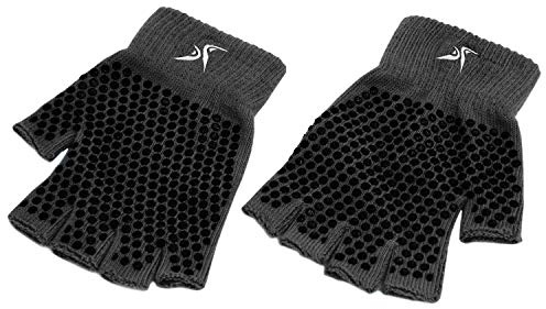 ProSource Fit Grippy yogahandskar en storlek halkfria fingerlösa handskar