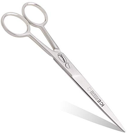 Fine Lines Hairdressing Scissors 5.5 in - Stainless Steel Hair Cutting Scissor for Beard & Salon Use - Anti-Rust Ergonomic Tool for Men & Women - Tempered Blades for Precision Grooming & Styling