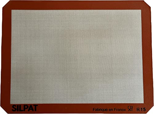 Toile de cuisson anti-adhésive Silpat 40 x 30 cm, Rectangulaire, Beige
