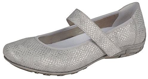 Rieker L2062-80, Women’s Ballet Flats, Silver (Silver), 4 UK (37 EU)