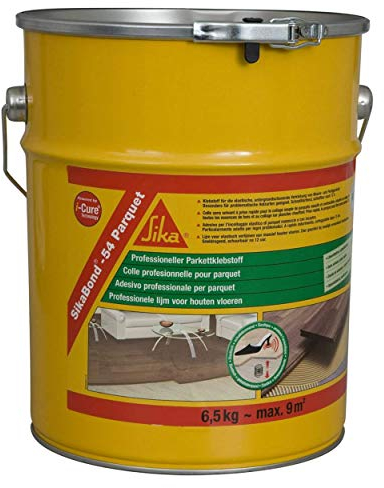 Sika SikaBond 54 Wood Floor Adhesive | Premium, Elastic & Low Viscous for Bonding of Solid and Engineered Wood floors & Mosaic Parquet - 6.5kg