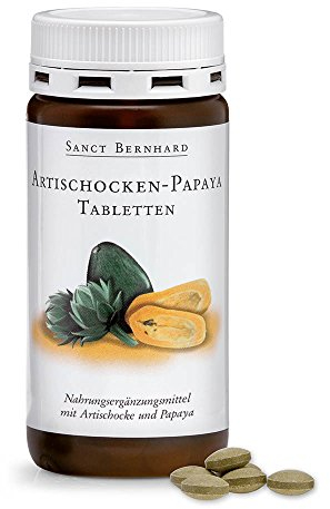 Sanct Bernhard Artischocken-Papaya-Tabletten mit dem Enzym Papain 160 Tabletten