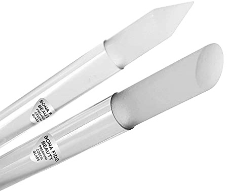Set da 2 Spingi Cuticole in Vetro – Set Manicure Bona Fide Beauty - Set Unghie da 2 Pezzi – Spingi Cuticole Professionale in Vetro Ceco di Alta Qualità