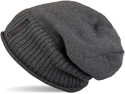 styleBREAKER Varm mössa i fint nät med mjukt fleecefoder, unisex 04024065