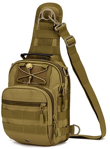 YFNT Outdoor Militär Brust Tactical Schultertasche Sling Brust Rucksack für Camping Wandern, Die Wüste Digital