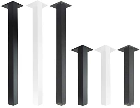 Natural Goods Berlin 4er Set Tischbeine Metall Standard Legs Höhe 72 cm Weiß / Möbelfüße Gerade 90° / Tischfüße für Esstisch, Schreibtisch, Couchtisch, Hocker, Sitzbank
