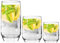 Spring & Autumn Lot de 18 verres à boire, 3 tailles différentes, verres à eau, à jus, verres pour enfants, verres à wisky, verres à cocktail, verres à milkshake, 6 verres de 385 ml, 6 verres de 310