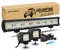 SKYWORLD LED Arbeitsscheinwerfer Bar, 50.8cm 420W Spot Flutlicht Zusatzscheinwerfer 12V 24V + 2 x 10cm 60W Offroad Scheinwerfer Arbeitslicht mit Kabelbaum Kippschalter für Traktor LKW Auto ATV SUV 4x4
