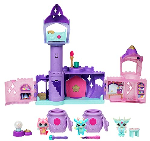 Magic Mixies Mixlings Magic Castle Playset Super Pack, Juego expandible con Varita mágica Que Revela 5 Momentos mágicos y 2 calderos de coleccionista, para niños de 5 años en adelante, Exclusivo de