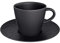 VILLEROY & BOCH Manufacture Rock Tazzina Espresso 100ml c/Piattino 12cm Nero