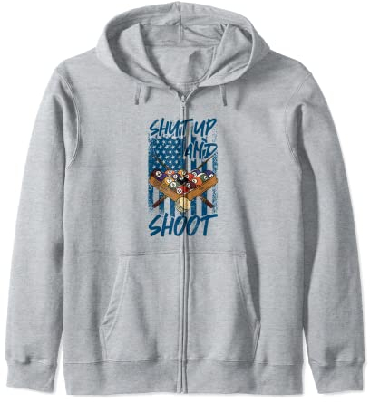 Snookerqueue mit 8 Bällen für Billards, Shut Up And Shoot Billards, Billards, Snookerqueue Kapuzenjacke