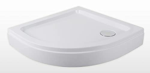 Sanotechnik ABS Rundbrausetasse Vesta in 2 verschiedenen Größen - Duschwanne Duschtasse Brausewanne Brausetasse Duschbecken Dusche Wanne Bad Badezimmer 90 x 90 x 15 cm